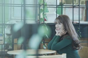 beautiful lady sitting